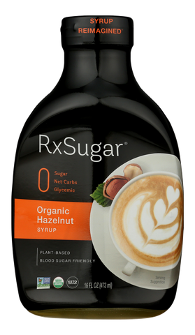 RxSugar® Organic Hazelnut Syrup 16 fl oz